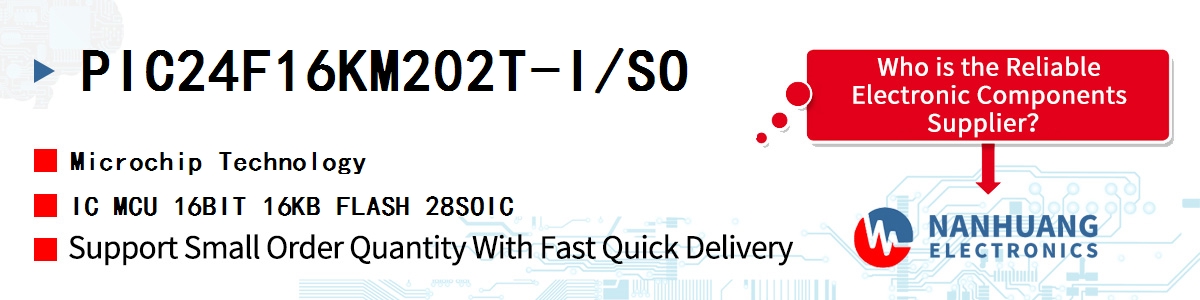 PIC24F16KM202T-I/SO Microchip IC MCU 16BIT 16KB FLASH 28SOIC