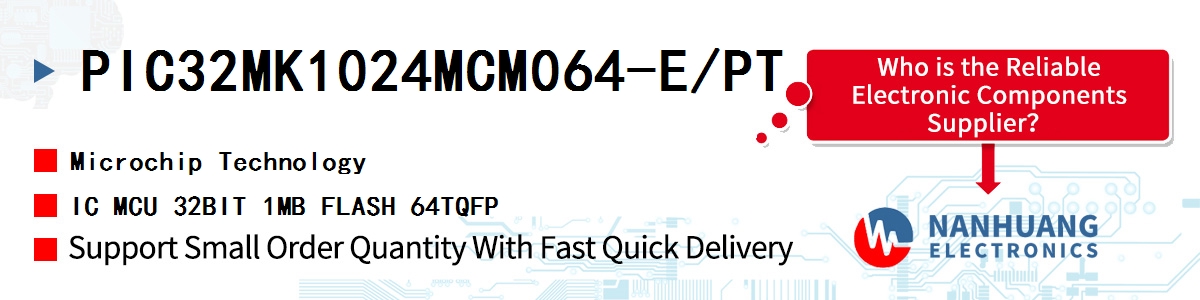 PIC32MK1024MCM064-E/PT Microchip IC MCU 32BIT 1MB FLASH 64TQFP