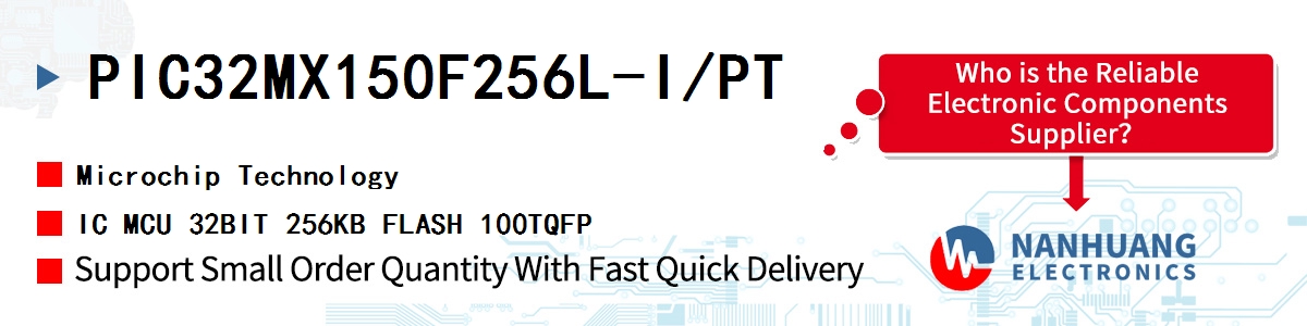 PIC32MX150F256L-I/PT Microchip IC MCU 32BIT 256KB FLASH 100TQFP