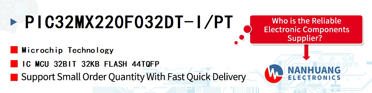 PIC32MX220F032DT-I/PT Microchip IC MCU 32BIT 32KB FLASH 44TQFP