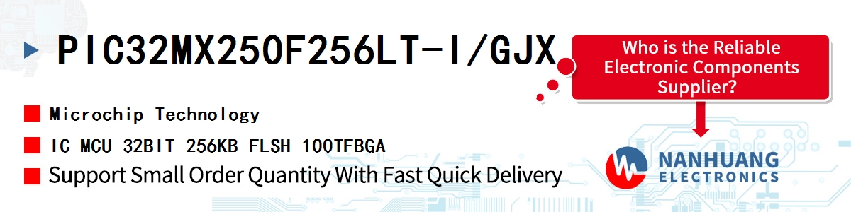 PIC32MX250F256LT-I/GJX Microchip IC MCU 32BIT 256KB FLSH 100TFBGA