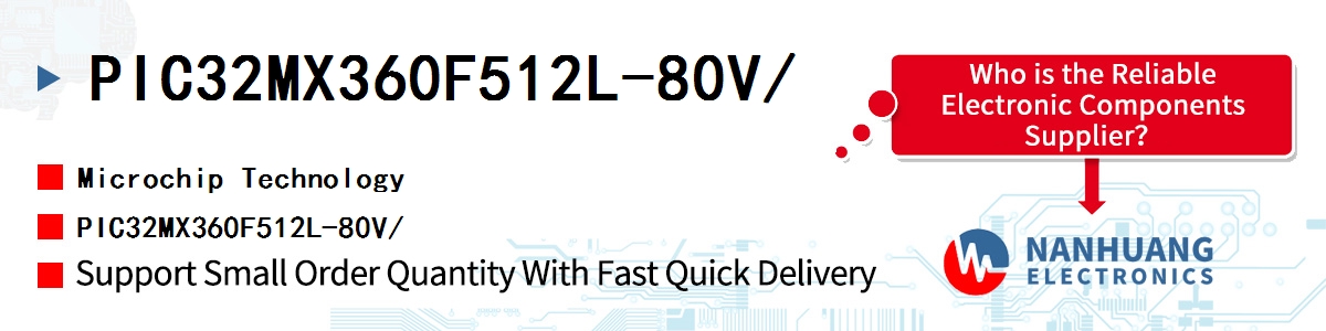 PIC32MX360F512L-80V/ Microchip PIC32MX360F512L-80V/