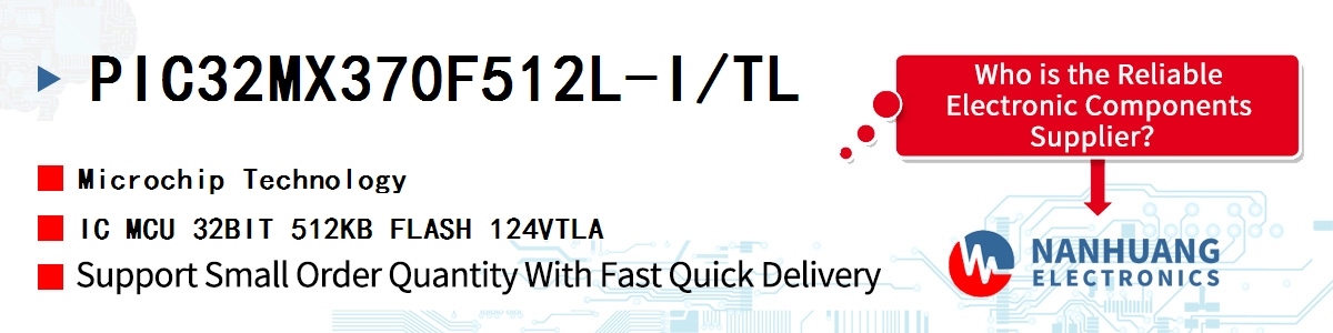 PIC32MX370F512L-I/TL Microchip IC MCU 32BIT 512KB FLASH 124VTLA