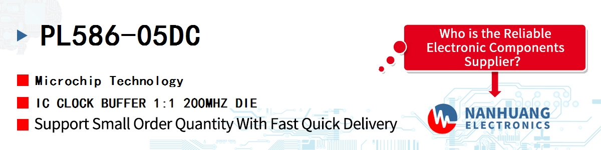 PL586-05DC Microchip IC CLOCK BUFFER 1:1 200MHZ DIE