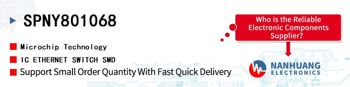 SPNY801068 Microchip IC ETHERNET SWITCH SMD