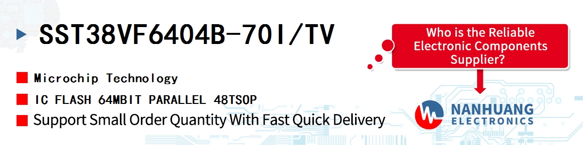 SST38VF6404B-70I/TV Microchip IC FLASH 64MBIT PARALLEL 48TSOP
