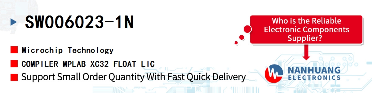 SW006023-1N Microchip COMPILER MPLAB XC32 FLOAT LIC