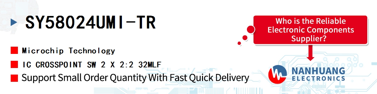 SY58024UMI-TR Microchip IC CROSSPOINT SW 2 X 2:2 32MLF