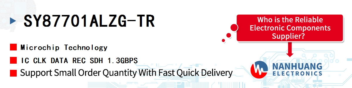 SY87701ALZG-TR Microchip IC CLK DATA REC SDH 1.3GBPS