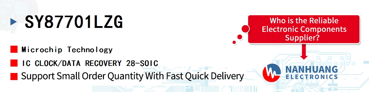 SY87701LZG Microchip IC CLOCK/DATA RECOVERY 28-SOIC