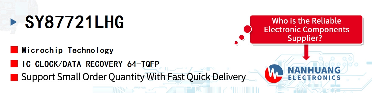 SY87721LHG Microchip IC CLOCK/DATA RECOVERY 64-TQFP