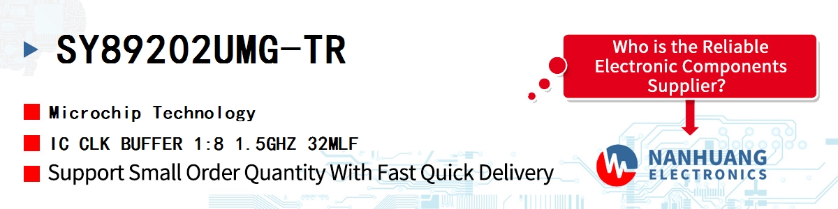 SY89202UMG-TR Microchip IC CLK BUFFER 1:8 1.5GHZ 32MLF