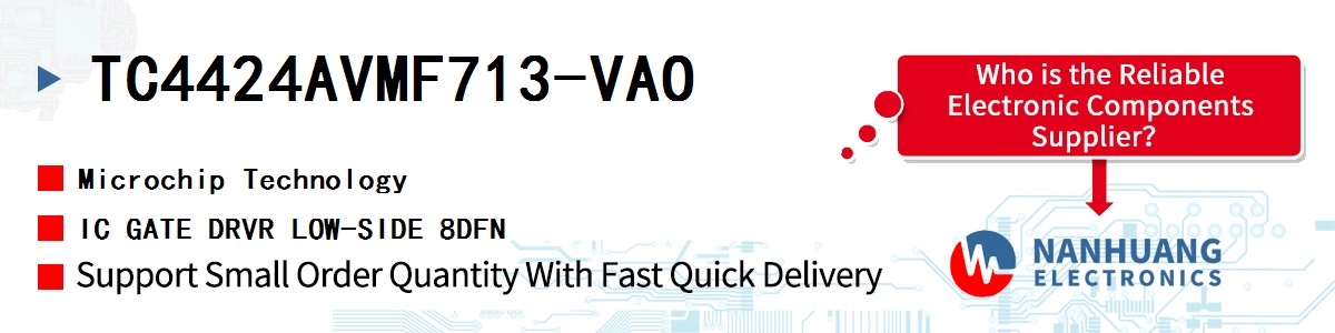 TC4424AVMF713-VAO Microchip IC GATE DRVR LOW-SIDE 8DFN