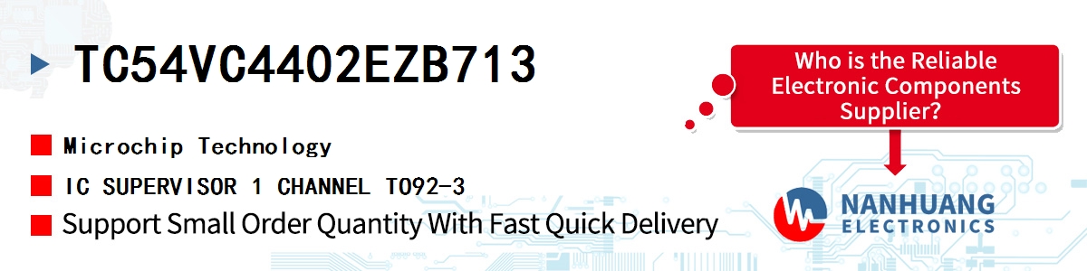 TC54VC4402EZB713 Microchip IC SUPERVISOR 1 CHANNEL TO92-3