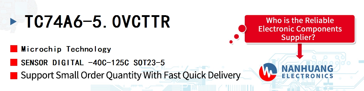 TC74A6-5.0VCTTR Microchip SENSOR DIGITAL -40C-125C SOT23-5