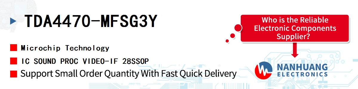 TDA4470-MFSG3Y Microchip IC SOUND PROC VIDEO-IF 28SSOP