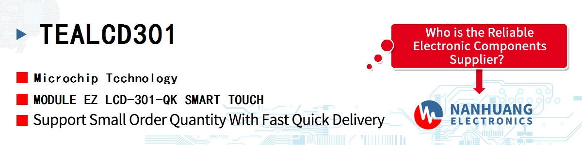 TEALCD301 Microchip MODULE EZ LCD-301-QK SMART TOUCH