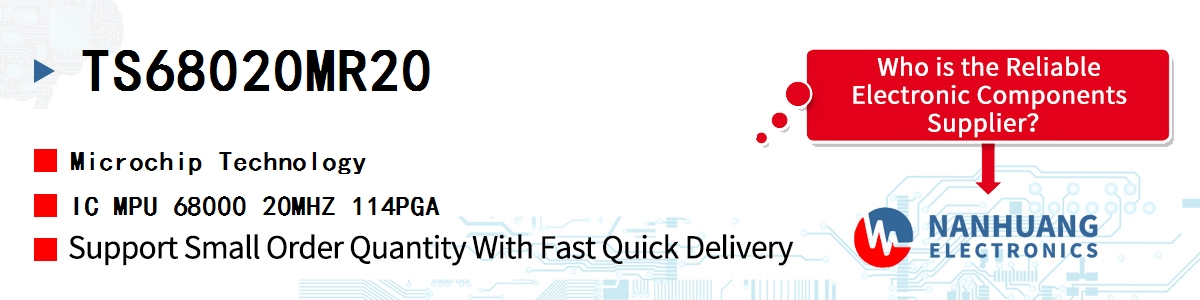 TS68020MR20 Microchip IC MPU 68000 20MHZ 114PGA