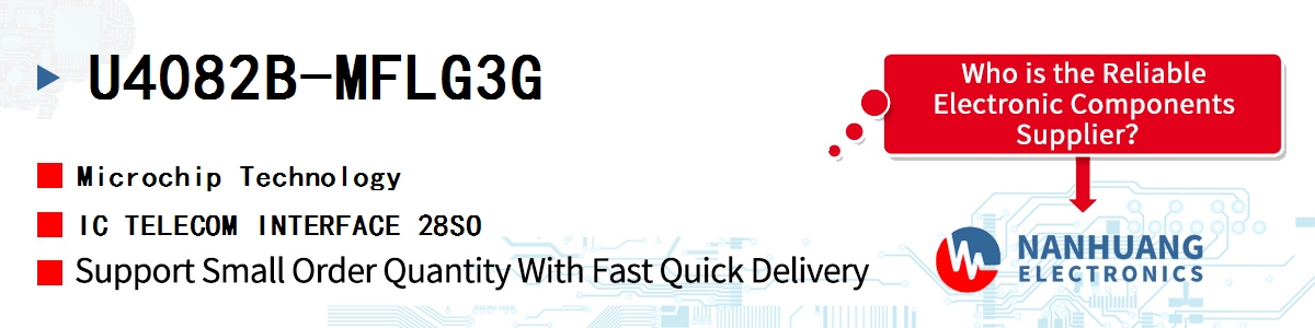 U4082B-MFLG3G Microchip IC TELECOM INTERFACE 28SO
