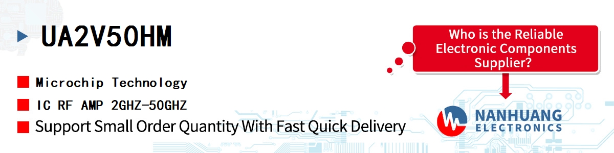UA2V50HM Microchip IC RF AMP 2GHZ-50GHZ
