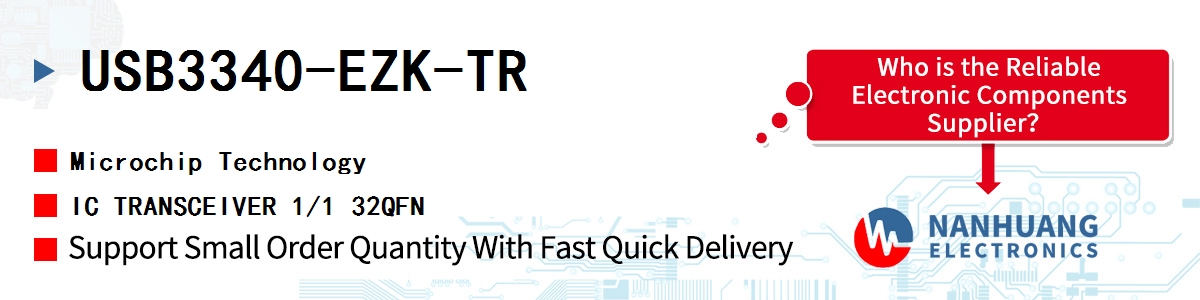 USB3340-EZK-TR Microchip IC TRANSCEIVER 1/1 32QFN
