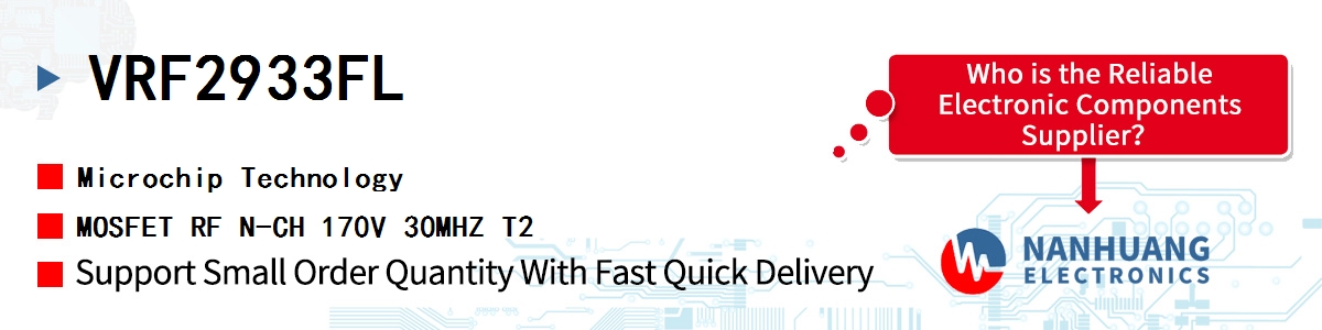 VRF2933FL Microchip MOSFET RF N-CH 170V 30MHZ T2