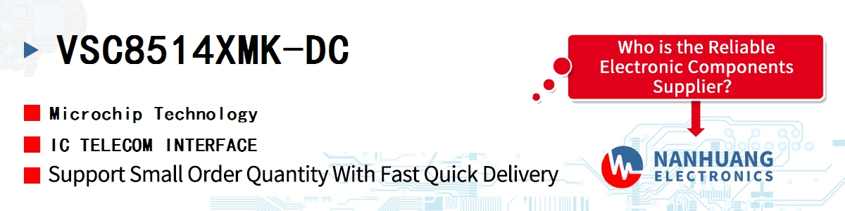 VSC8514XMK-DC Microchip IC TELECOM INTERFACE