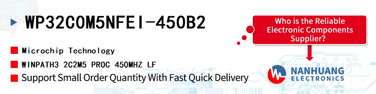 WP32C0M5NFEI-450B2 Microchip WINPATH3 2C2M5 PROC 450MHZ LF